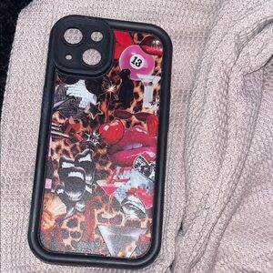 Stylish Red and Black Phone Case